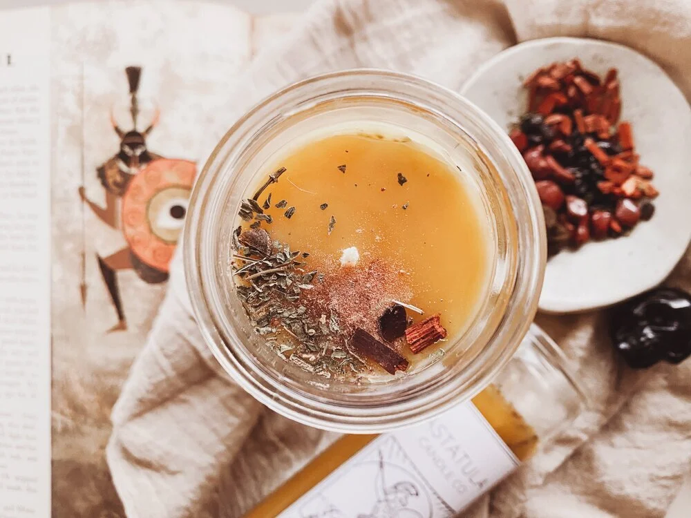 Mars Planetary Intention Candle // Beeswax — ASTATULA CANDLE CO.